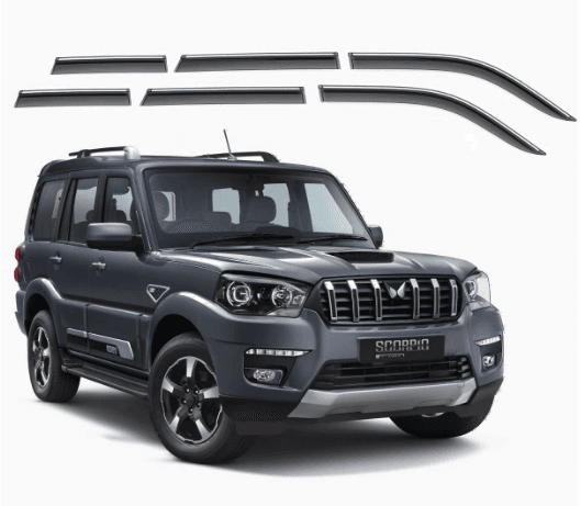 Chrome Lining Door Visor - Scorpio Classic (Set of 6)