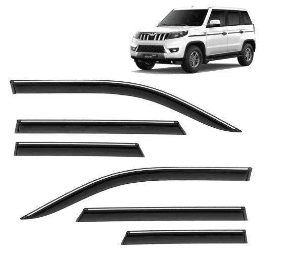 Chrome Lining Door Visor - Bolero Neo (Set of 6)