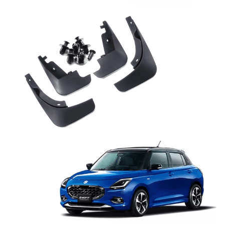 Mud Flap Guard Front and Rear for Maruti Suzuki New Swift (2024-2026)