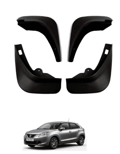 Mud Flap Guard Front and Rear for Maruti Suzuki Baleno/ Toyota Glanza